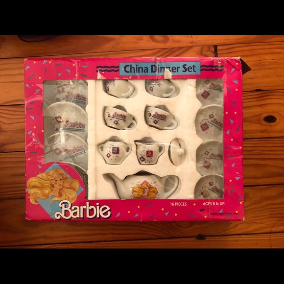 barbie china tea set 1989